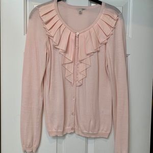 Halogen Ruffle Neck Cardigan